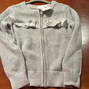 NWT Gray Janie and Jack knit sweater size 3